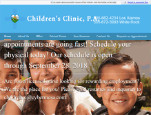 Tablet Screenshot of lachildrensclinic.com